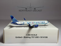 United Airlines Boeing 757-200 1:400 Gemini Jets N14106 (GJN14106)