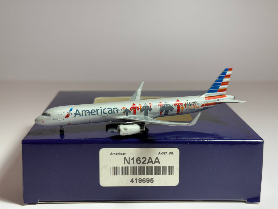 Aeroclassics 1:400 American Airlines Airbus A321 N162AA Stand up to Cancer BBN162AA