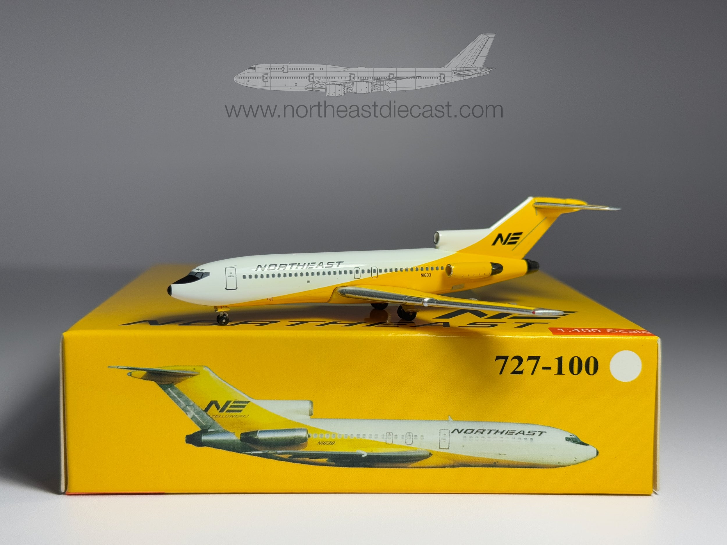 Northeast Airlines Boeing 727-100 1:400 Aeroclassics N1633 (ACN1633)