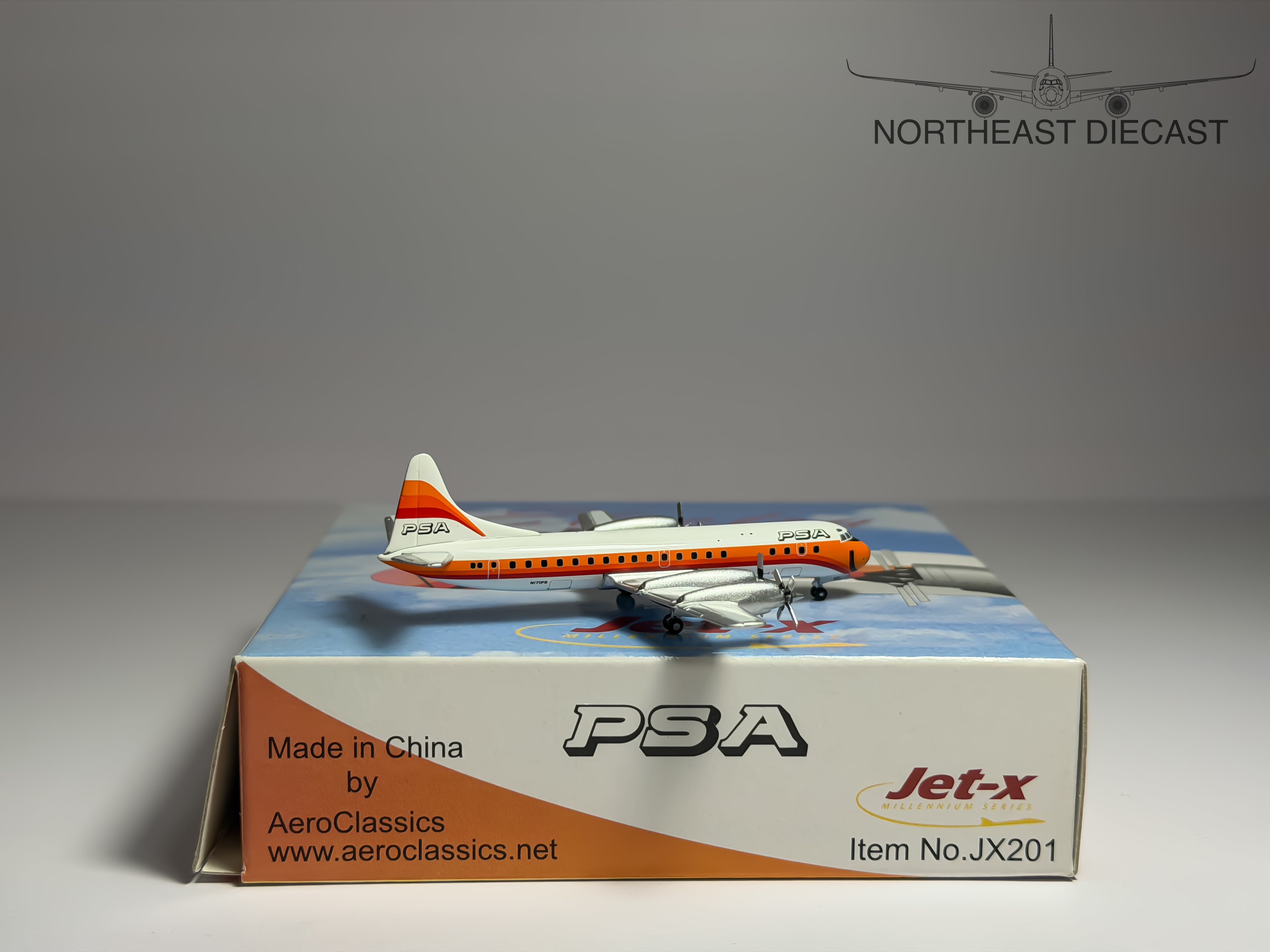 PSA Pacific Southwest Airlines Lockheed L-188 1:400 Jet-X N171PS (JX201)