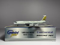 Gemini Jets 1:400 Continental Airlines Boeing 707-320 N17322 Golden Jet GJCOA054