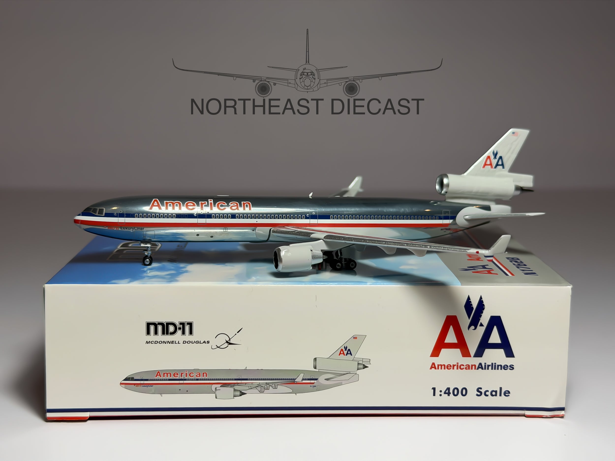 American Airlines McDonnell Douglas MD-11 1:400 Phoenix N1762B (PH404515)