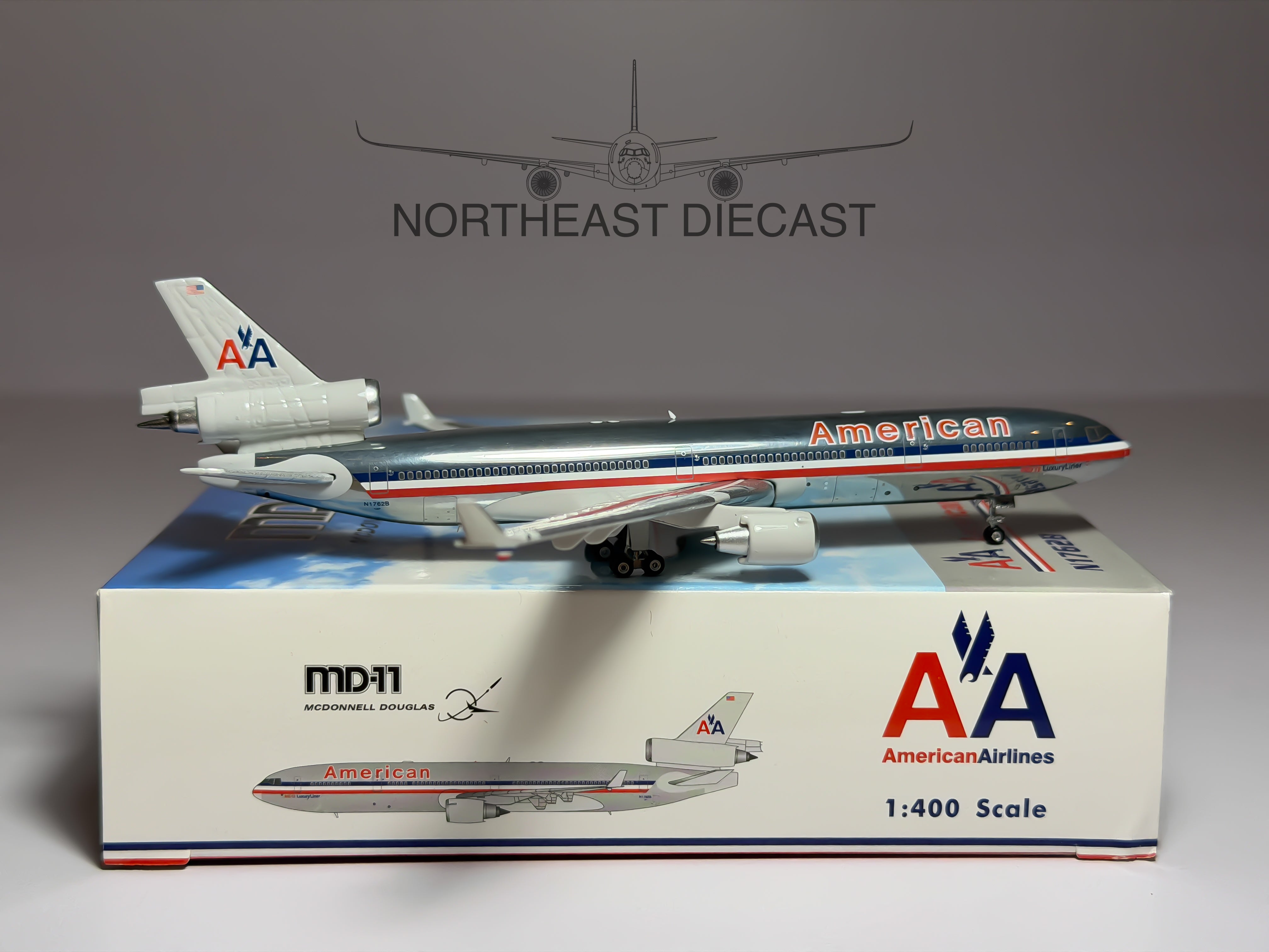 American Airlines McDonnell Douglas MD-11 1:400 Phoenix N1762B (PH404515)