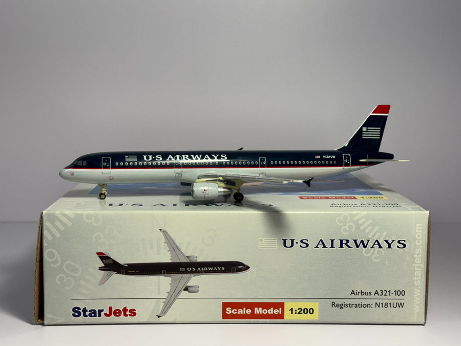 Star Jets 1:200 U.S Airways Airbus A321 N181UW dark blue DJUSA016