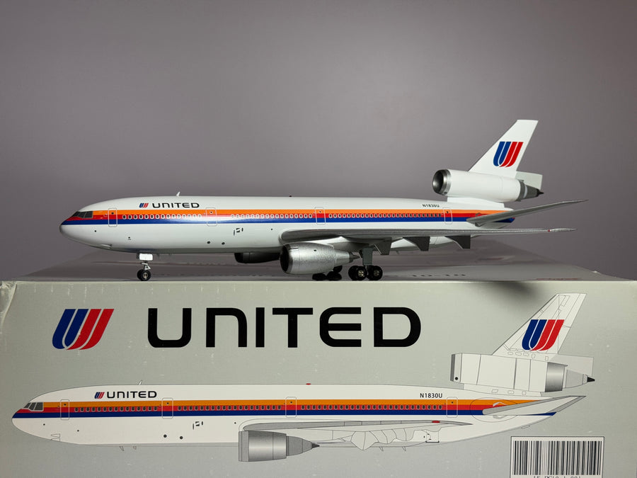 Inflight200 United Airlines McDonnell Douglas DC-10-10 N1830U Saul Bass JF-DC10-1-001