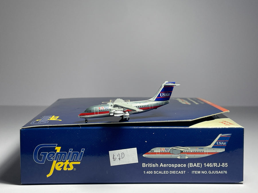 Gemini Jets 1:400 USAir Avro RJ85 N184US polished GJUSA676