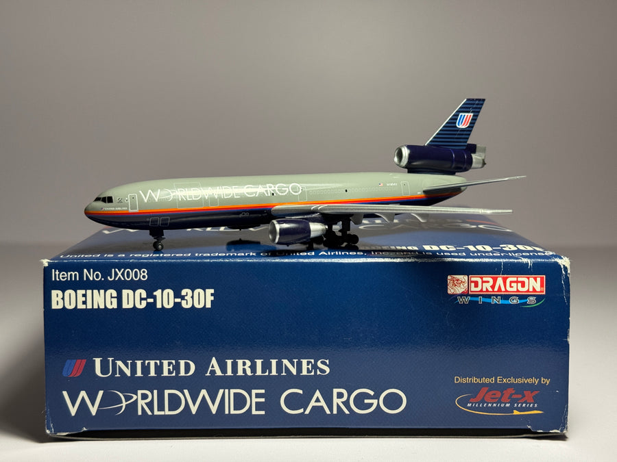 Jet-X 1:400 United Cargo McDonnell Douglas DC-10-30F N1854U Battleship Grey JX008