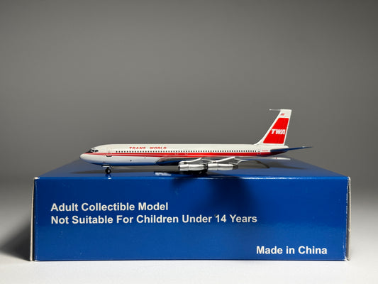 Aeroclassics 1:400 TWA Boeing 707-300 N18707 Double Stripe ACN18707