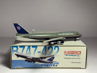 Dragon Wings 1:400 United Airlines Boeing 747-400 N188UA Battleship Grey 55429