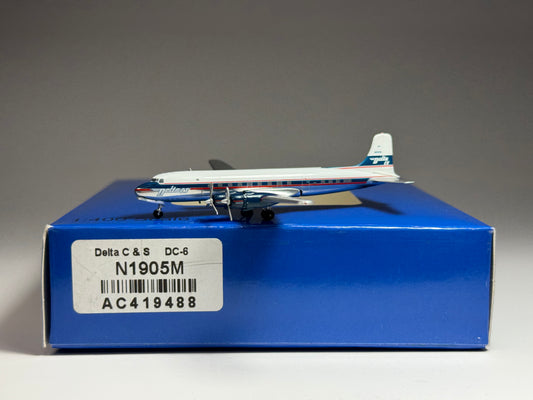 Aeroclassics 1:400 Delta Air Lines Douglas DC-6 N1905M CHICAGO & SOUTHERN AC419488