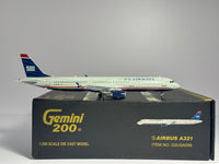 Gemini Jets 1:200 U.S Airways Airbus A321-200 N193UW 2000s colors G2USA056