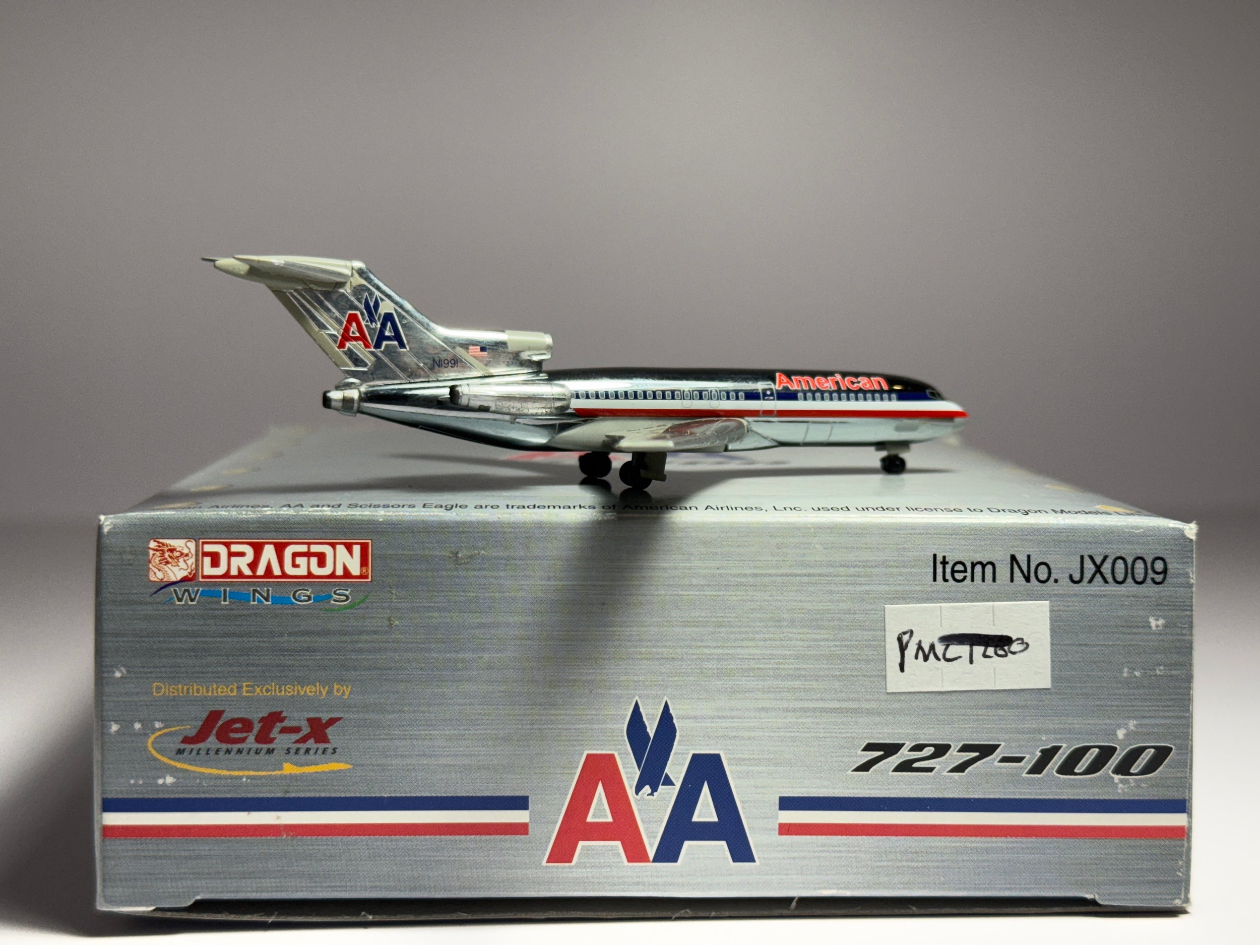 Jet-X 1:400 American Airlines Boeing 727-100 N1991 polished JX009
