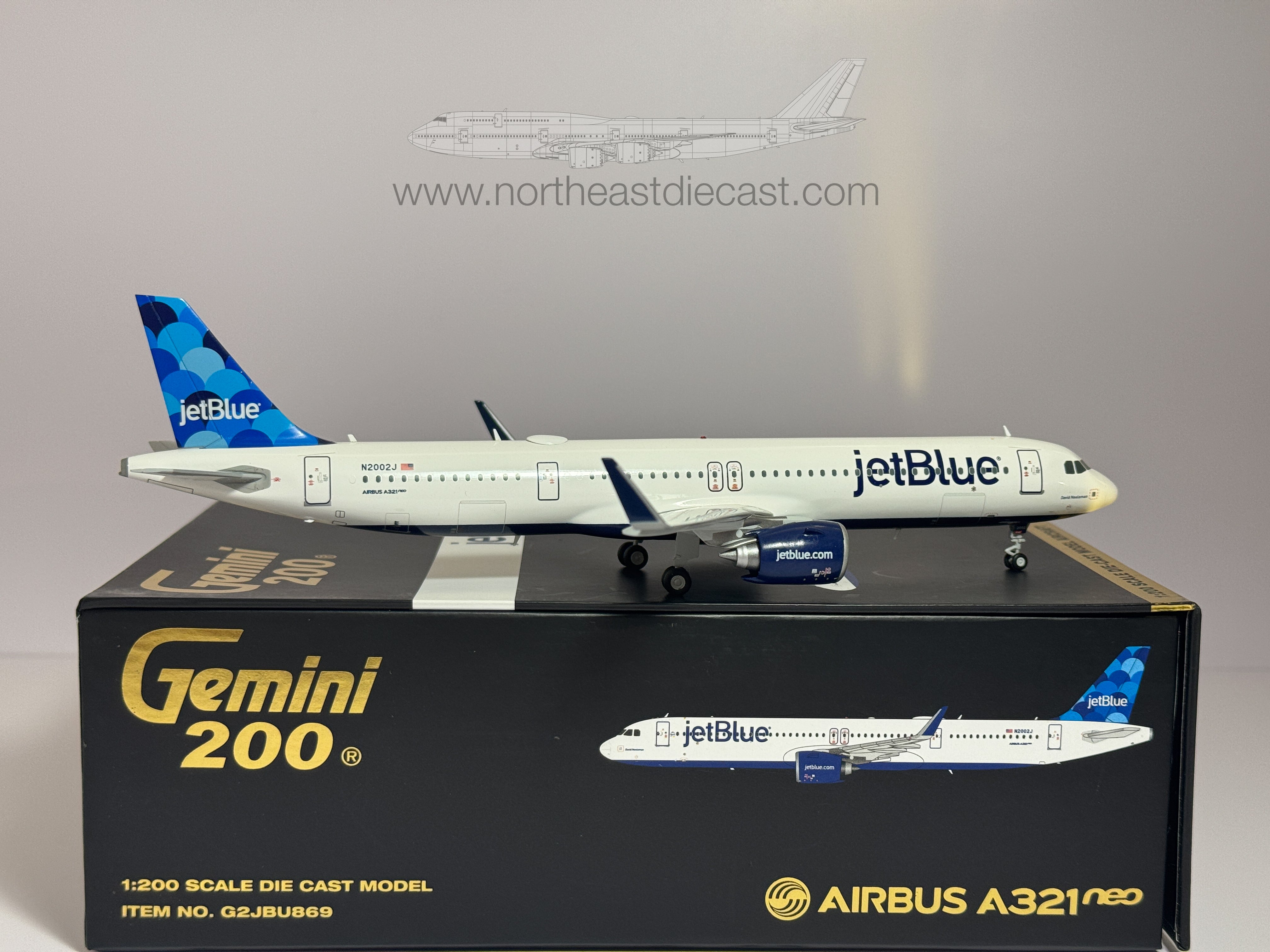 Airbus A321 Diecast Aircraft Models · Northeast Diecast