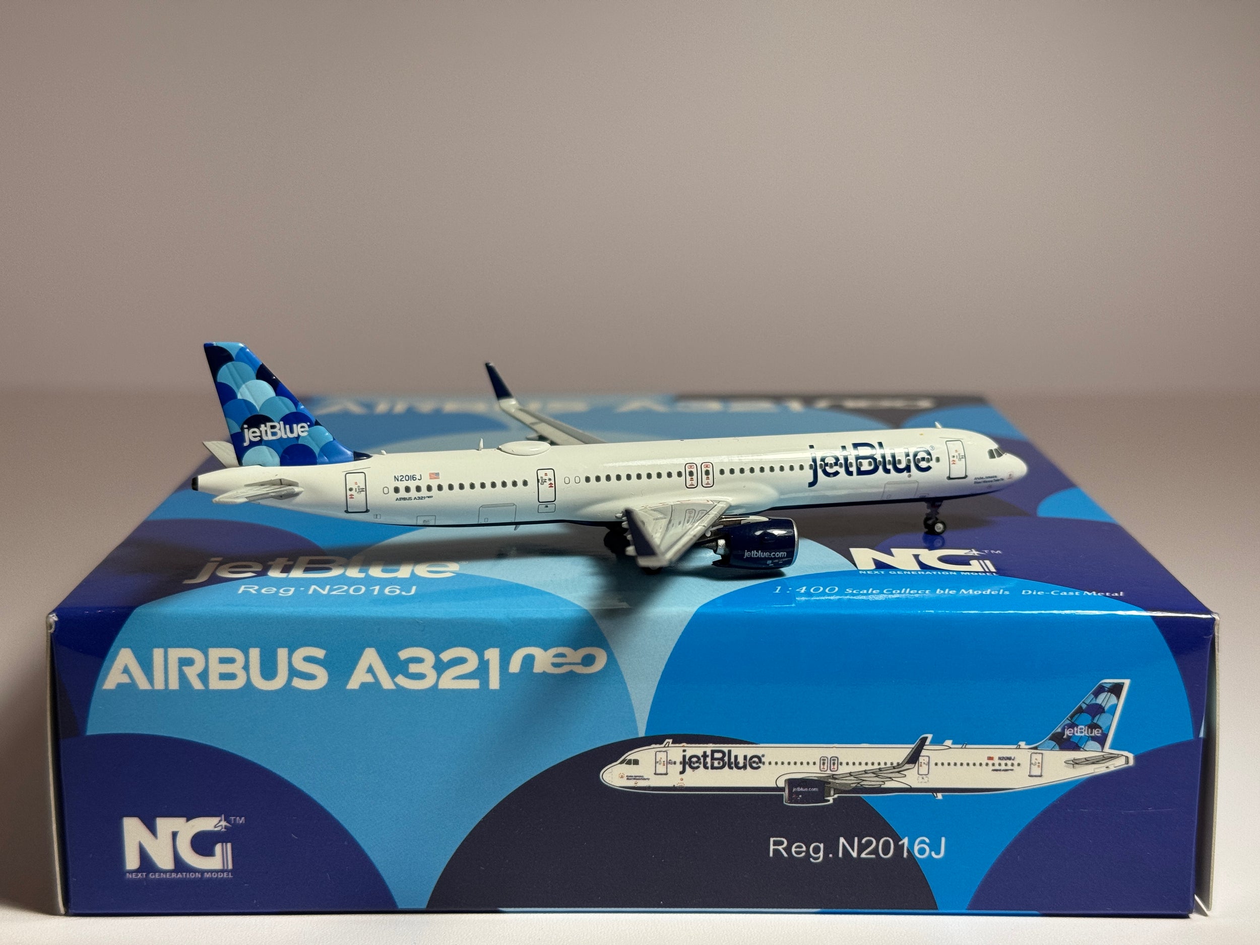 NG Models 1:400 JetBlue Airbus A321neo N2016J "Aruba, Jamaica" NG13019