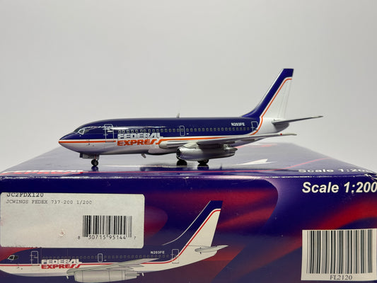 JC Wings 1:200 Federal Express Boeing 737-200 N203FE JC2FDX120