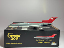 Gemini Jets 1:200 Northwest Airlines Boeing 727-200 N203US Bowling Shoe G2NWA113