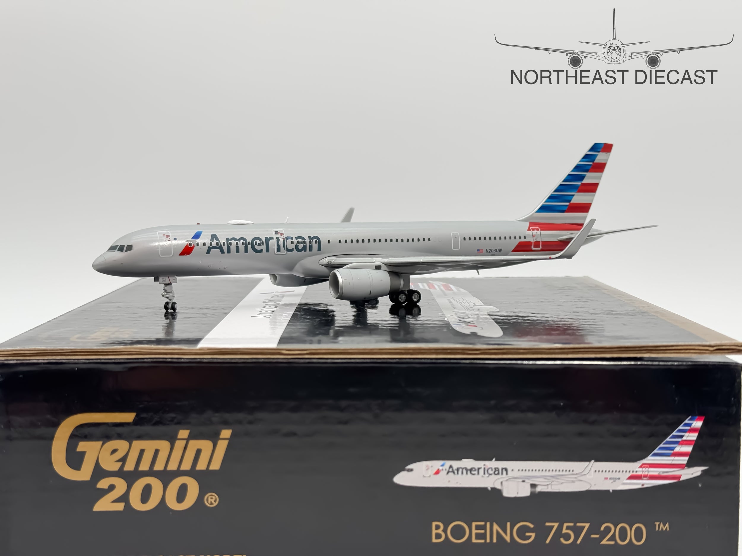 American Airlines Boeing 757-200 1:200 Gemini Jets N203UW (G2AAL767)
