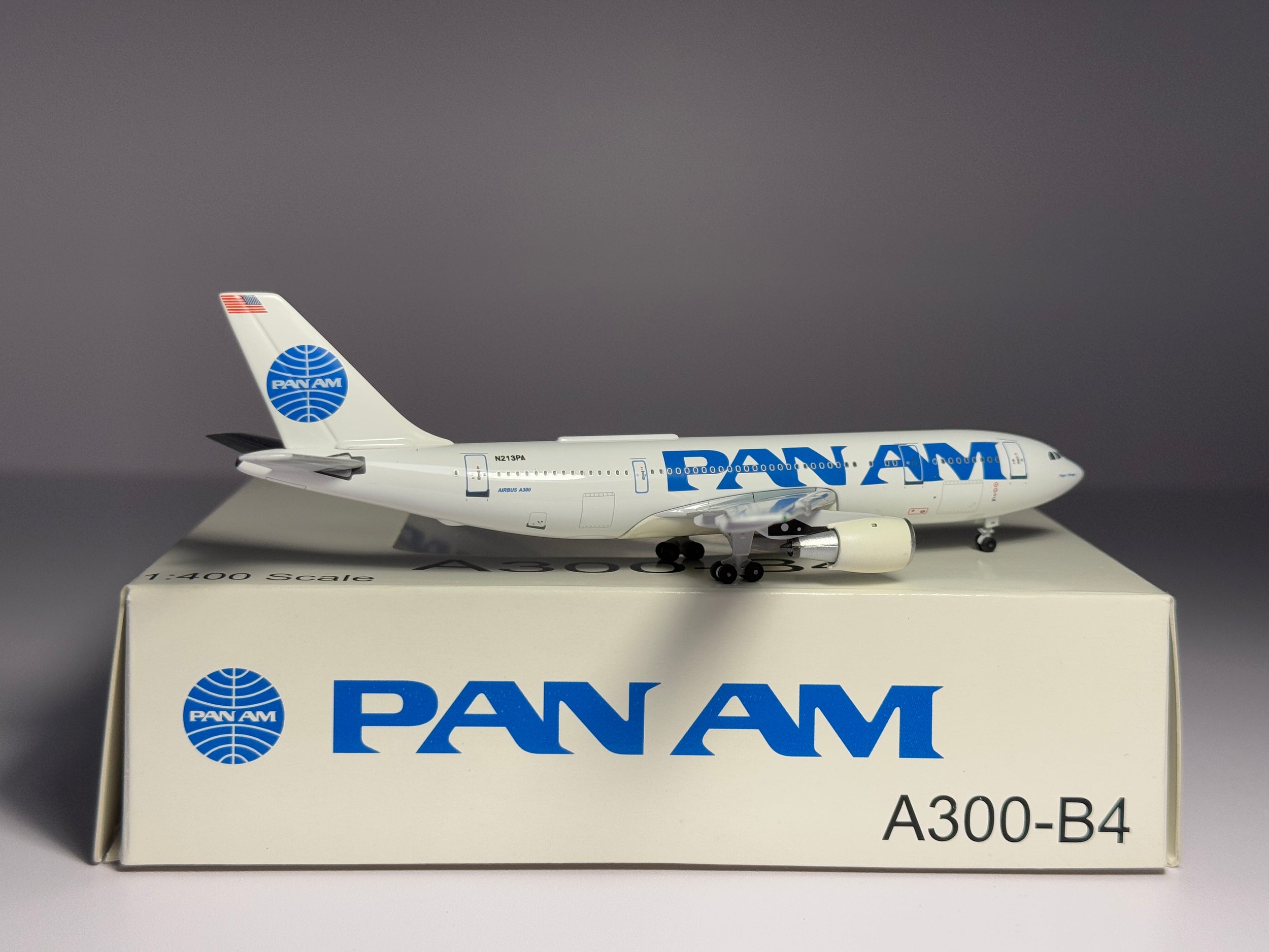 Aeroclassics 1:400 Pan American Airbus A300 N213PA Clipper Chicago ACN213PA