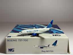 NG Models 1:400 United Airlines Boeing 737-700 N21723 Evo Blue NG77003