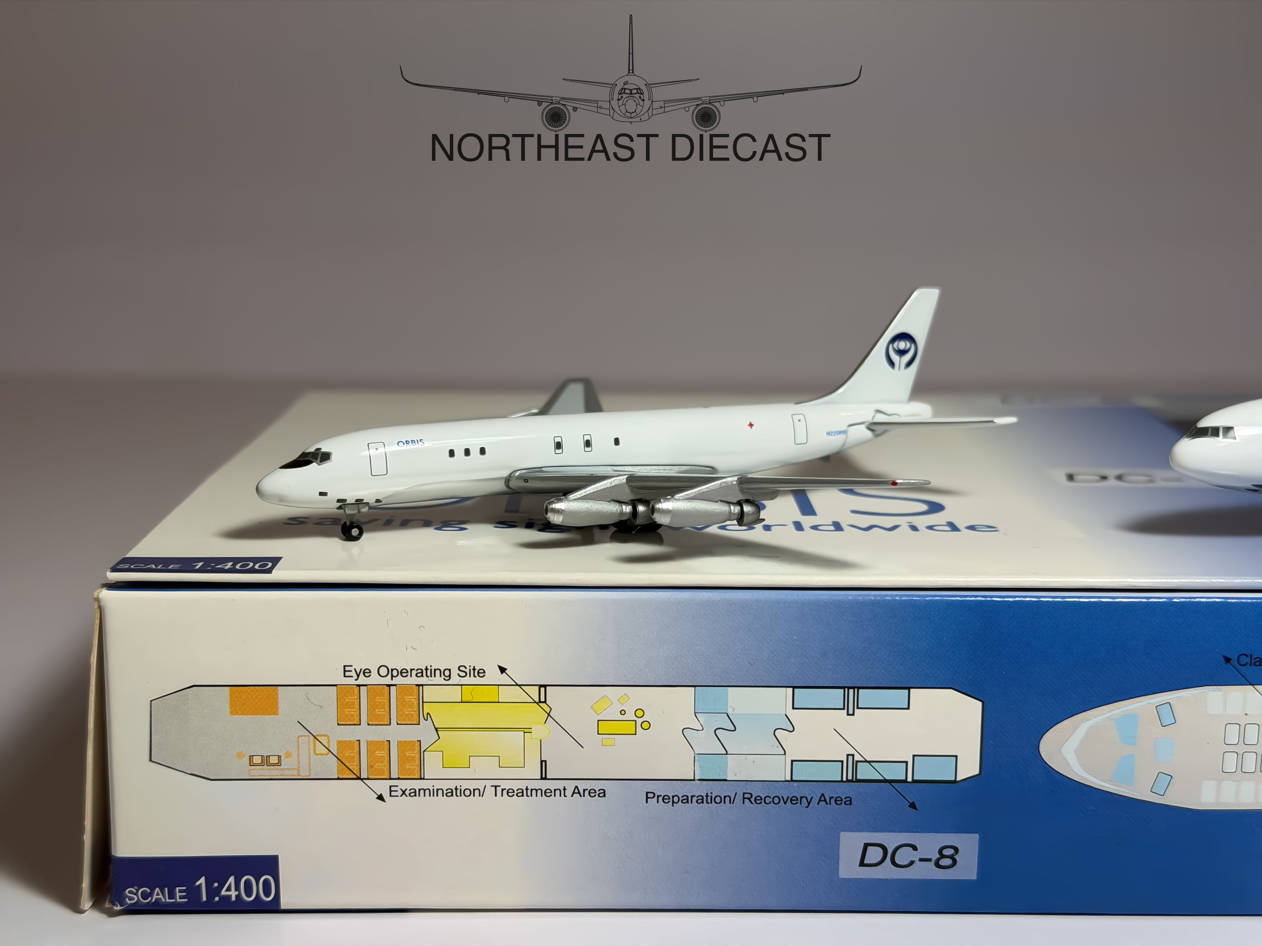 Orbis International Douglas DC-8-20 & DC-10-10 1:400 Gemini Jets N220AU & N220RB (GJORB238)