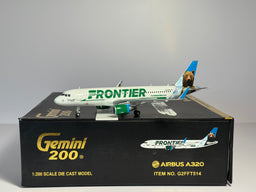 Gemini Jets 1:200 Frontier Airbus A320 N227FR Grizwald the Bear G2FFT514