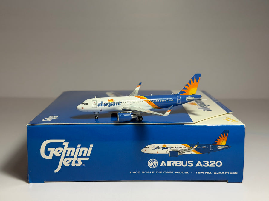 Gemini Jets 1:400 Allegiant Air Airbus A319 present colors GJAAY1658