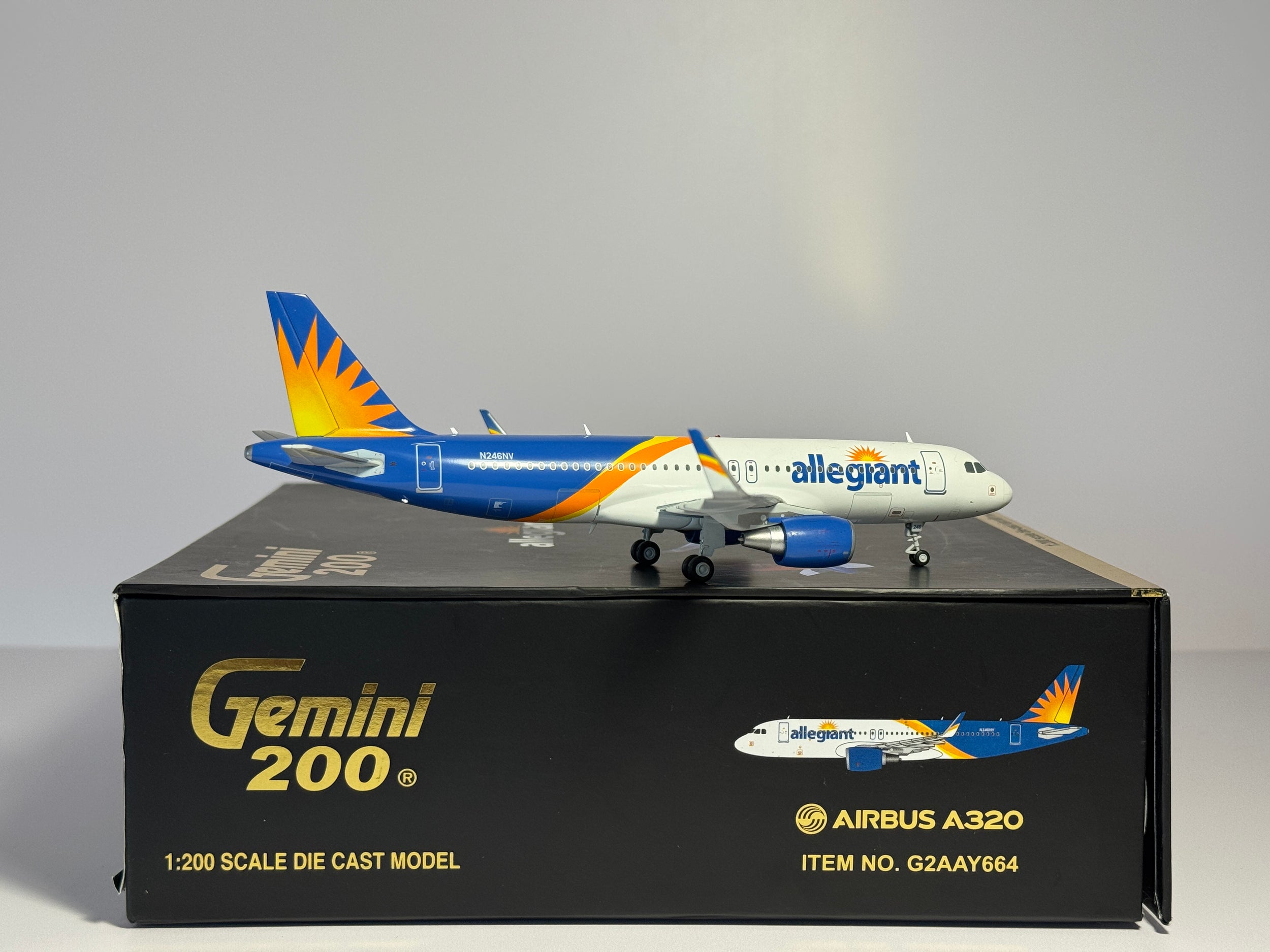 Gemini Jets 1:200 Allegiant Airbus A320 N246NV current colors G2AAY664