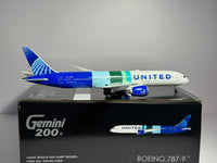 Gemini Jets 1:200 United Airlines Boeing 787-9 N24988 "The Future Is SAF" G2UAL1395