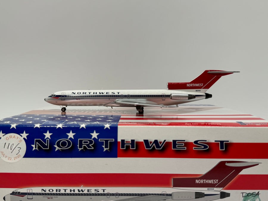 Inflight 1:200 Northwest Airlines Boeing 727-200 N251US Jet Red Tail IF722035