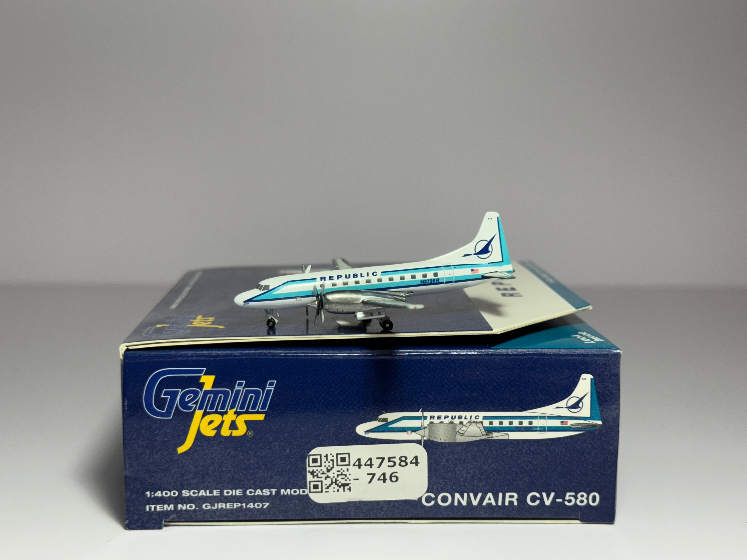 Gemini Jets 1:400 Republic Convair CV-580 N2728R GJREP1407