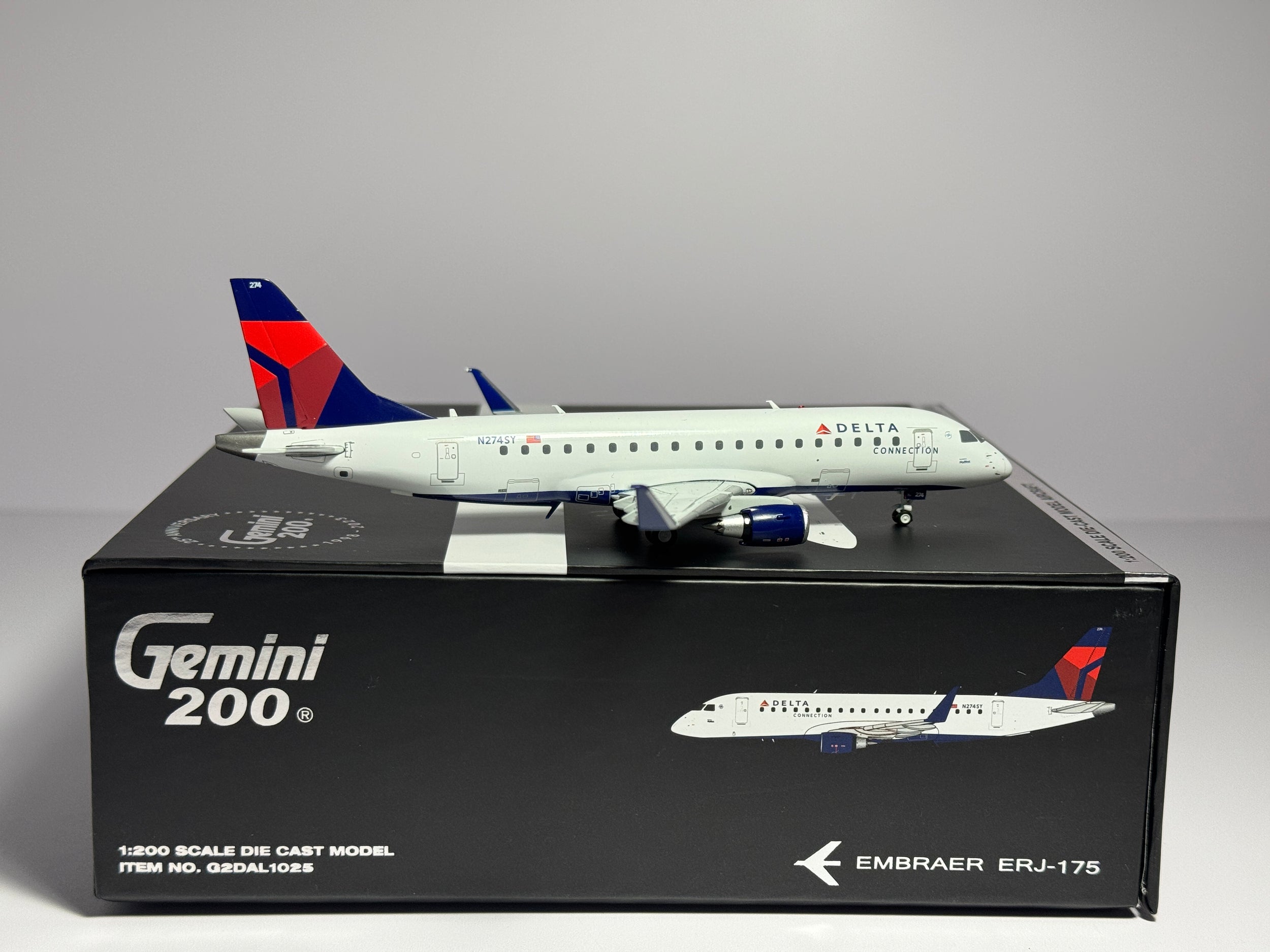 Gemini Jets 1:200 Delta Connection Embraer E175LR N274SY G2DAL1025