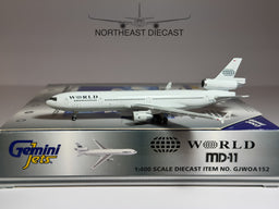 World Airways McDonnell Douglas MD-11 1:400 Gemini Jets N277WA (GJWOA152)