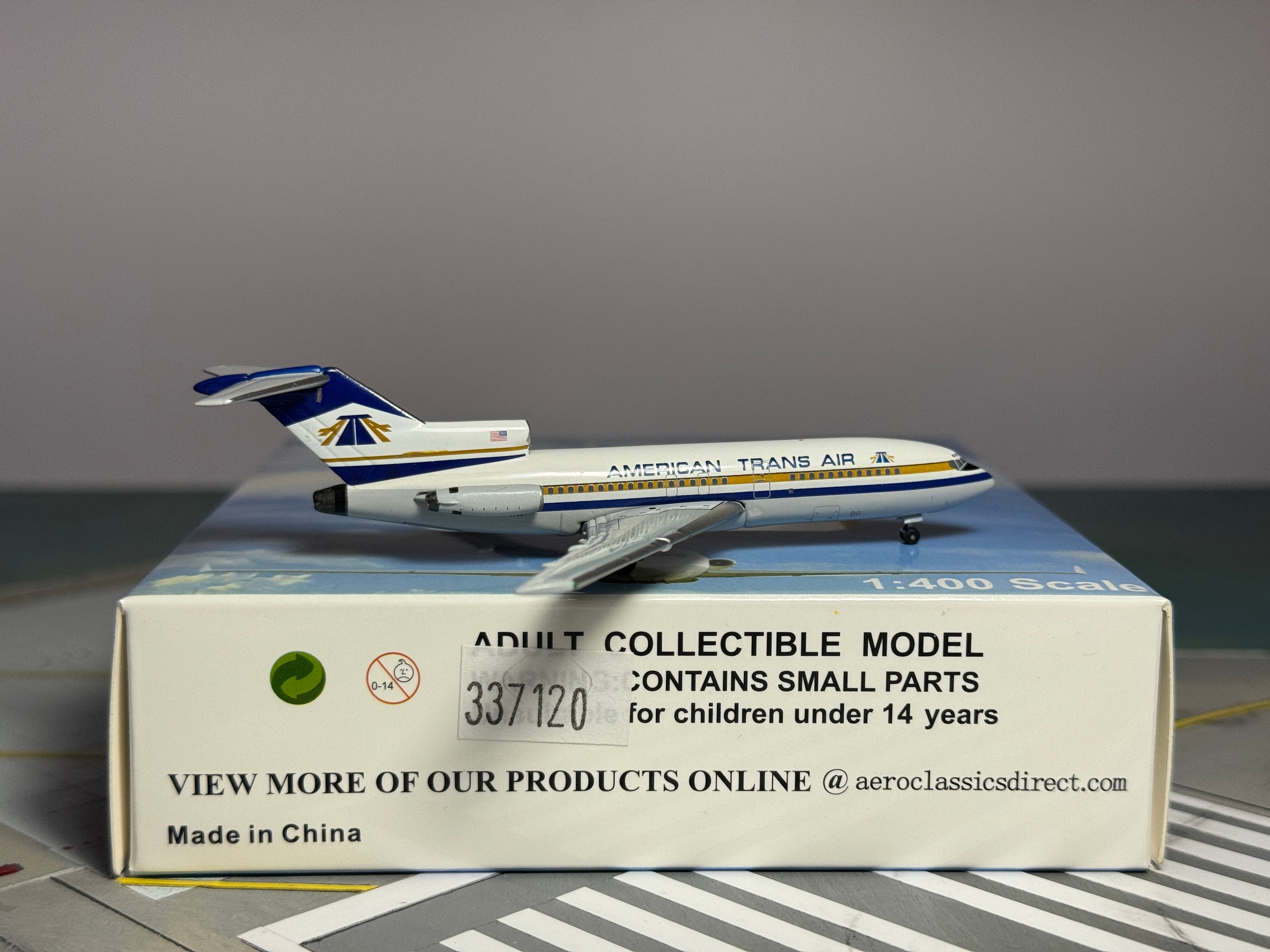 Aeroclassics 1:400 American Trans Air Boeing 727-100 N286AT ACN286AT