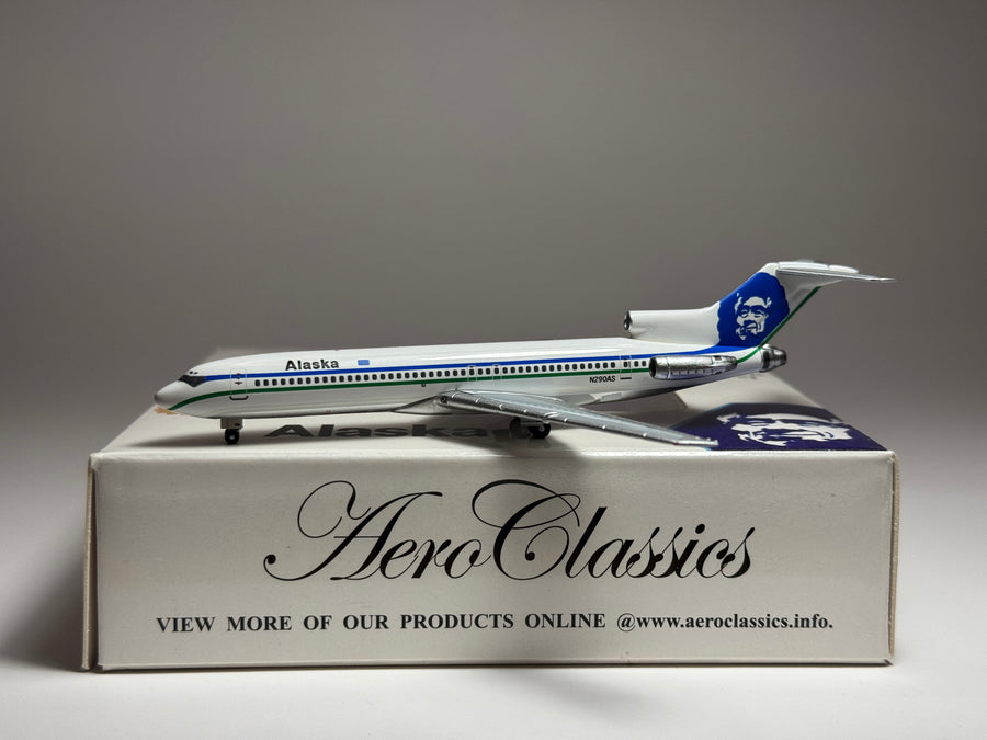Aeroclassics 1:400 Alaska Airlines Boeing 727-200 N290AS Original Eskimo AC18154A