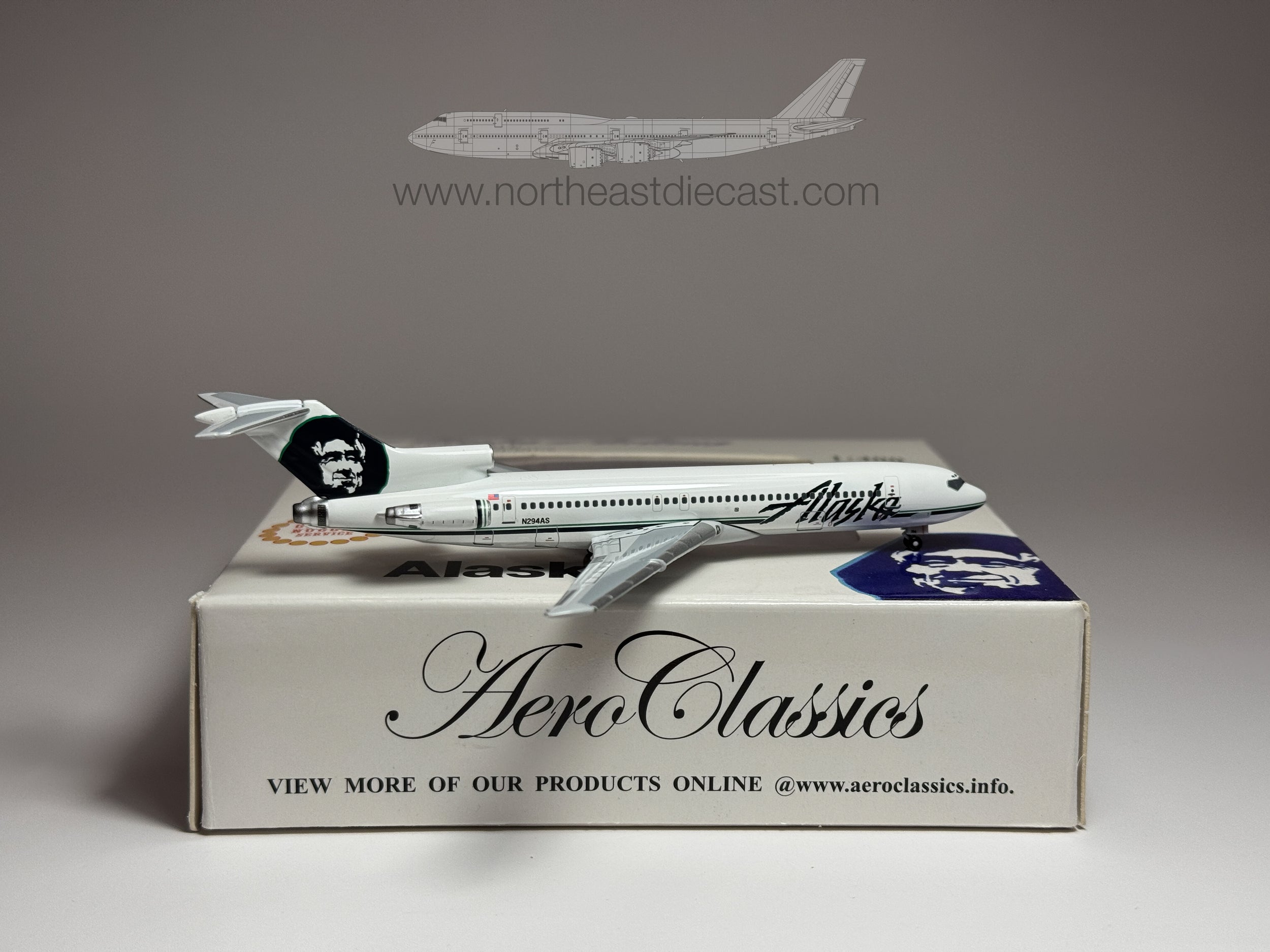 Alaska Airlines Boeing 727-200 1:400 Aeroclassics N294AS (AC18155)