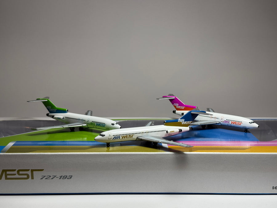 SMAC 1:400 Air West Boeing 727-100 N2979G/N2969G/N898PC 1970s colors SMA030601