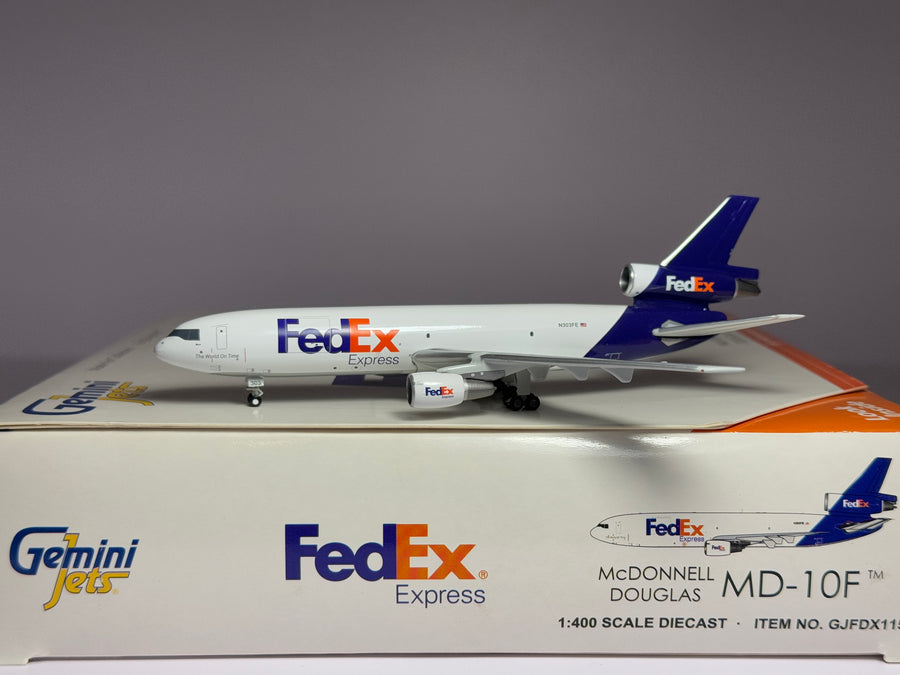 1:400 Gemini Jets FedEx McDonnell Douglas DC-10-30F N303FE GJFDX1150