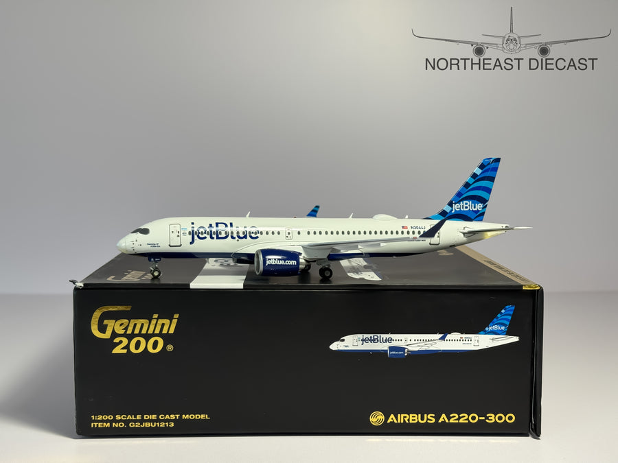 JetBlue Airbus A220-300 1:200 Gemini Jets N3044J (G2JBU1213)