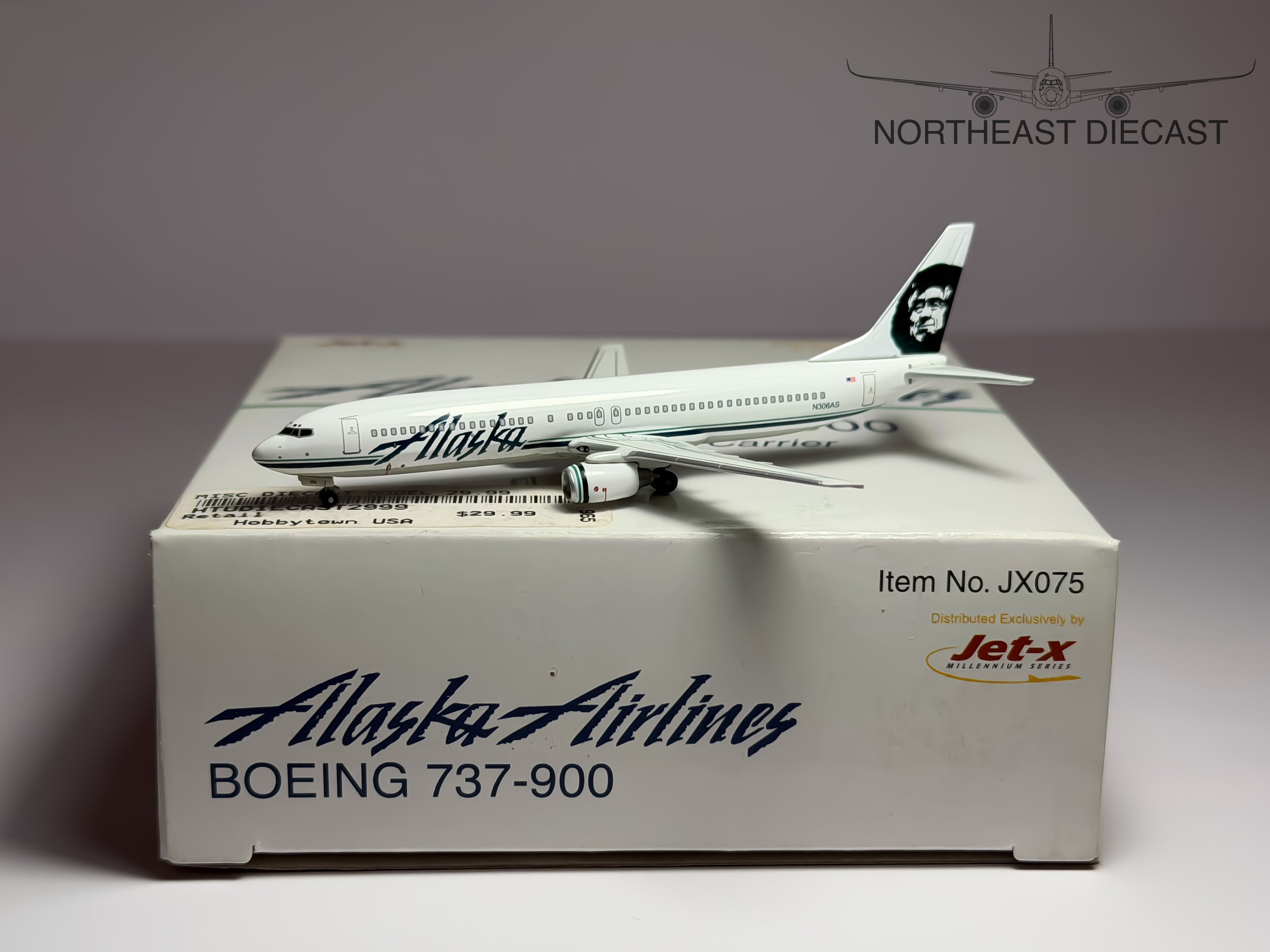 Alaska Airlines Boeing 737-900 1:400 Jet-X N306AS (JX075)