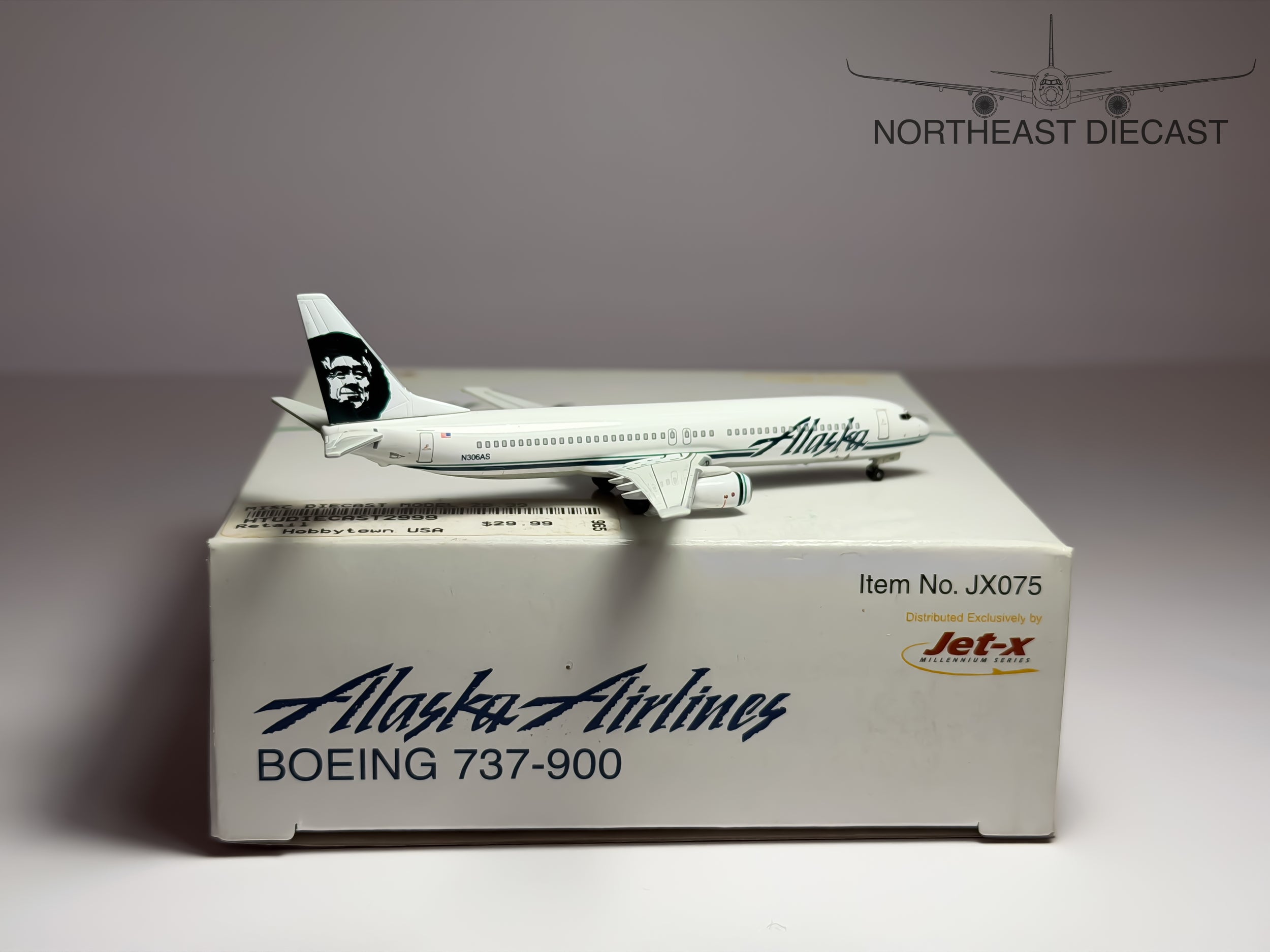 Alaska Airlines Boeing 737-900 1:400 Jet-X N306AS (JX075)
