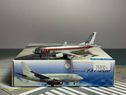 Aeroclassics 1:400 Western Airlines Boeing 737-300 N308WA Polished Metal ACN308WA