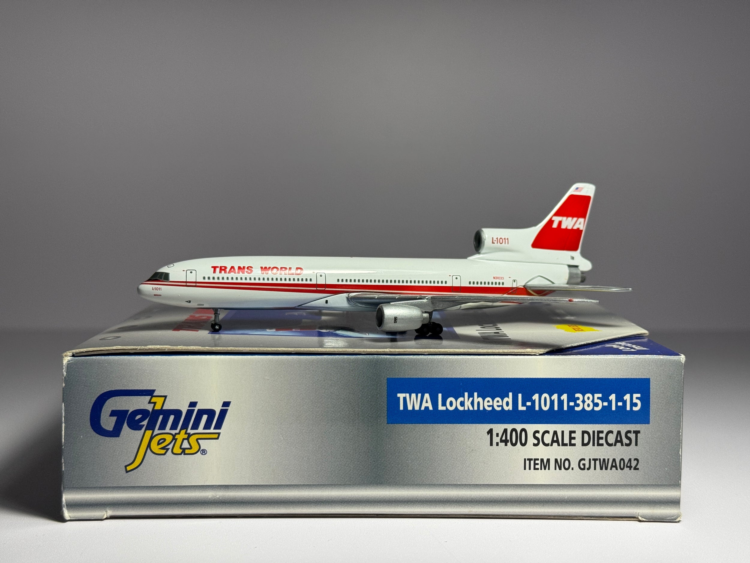 Gemini Jets 1:400 TWA Lockheed L-1011-200 N31033 Tristar GJTWA042