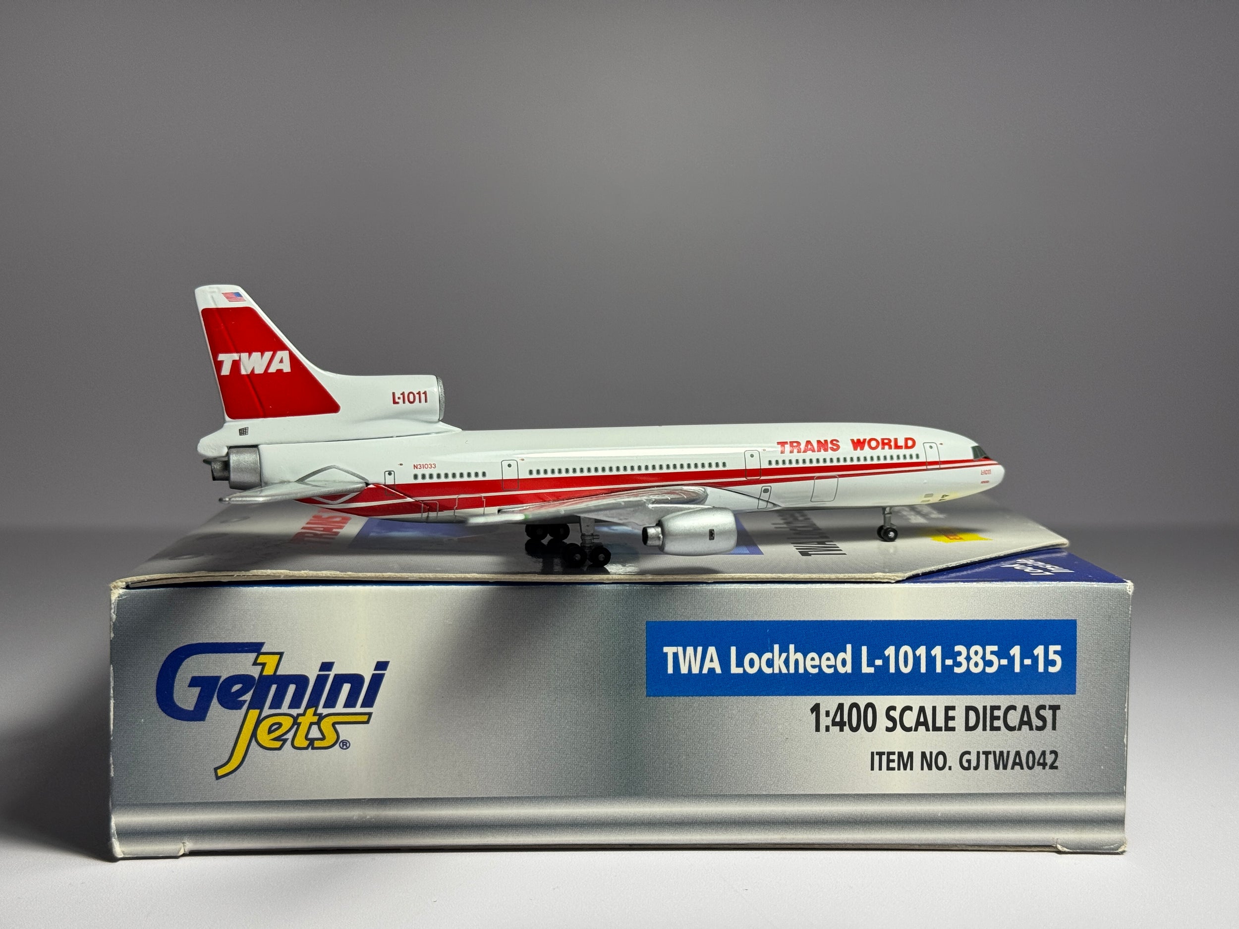Gemini Jets 1:400 TWA Lockheed L-1011-200 N31033 Tristar GJTWA042