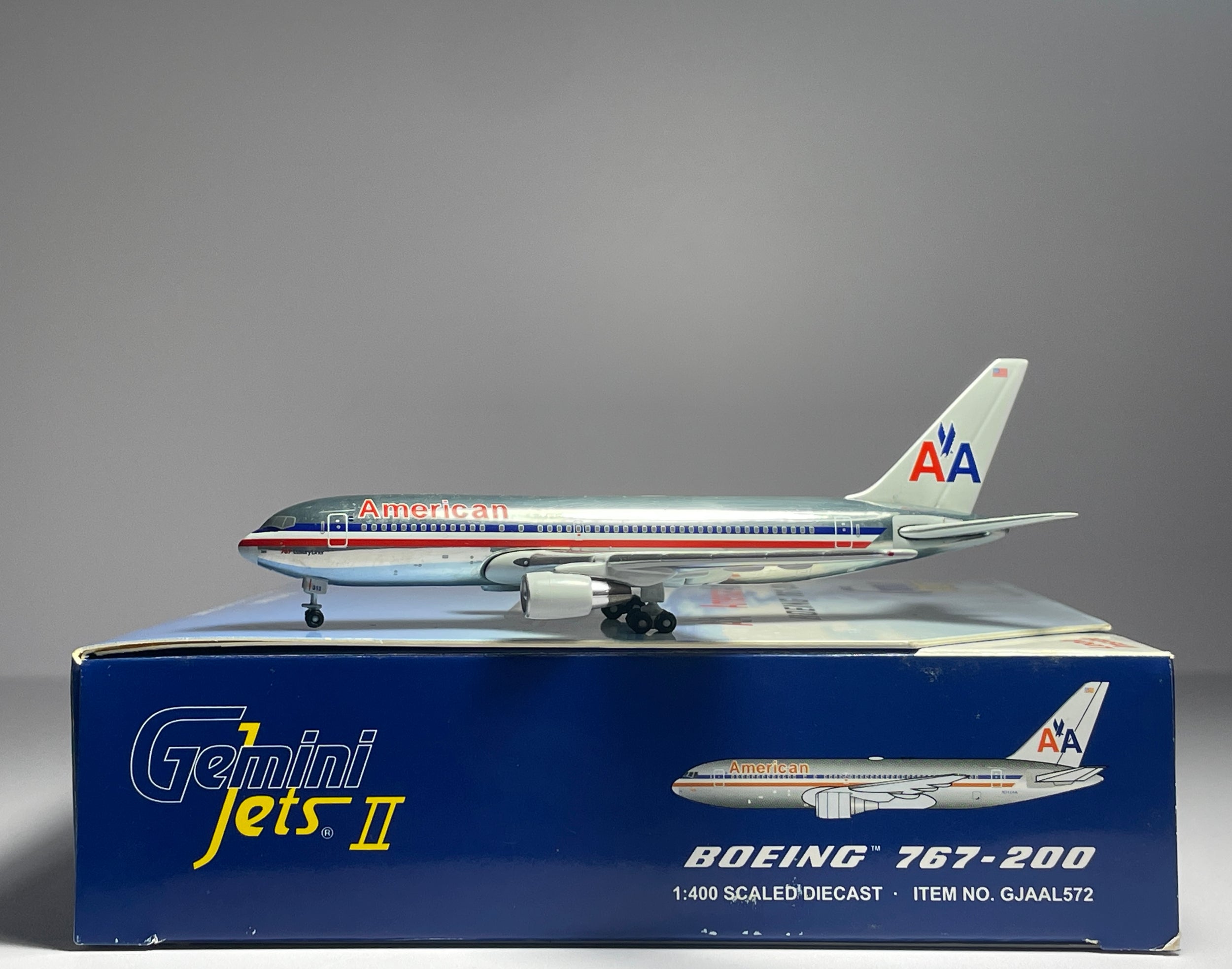 Gemini Jets 1:400 American Airlines Boeing 767-200 N312AA polished GJAAL572