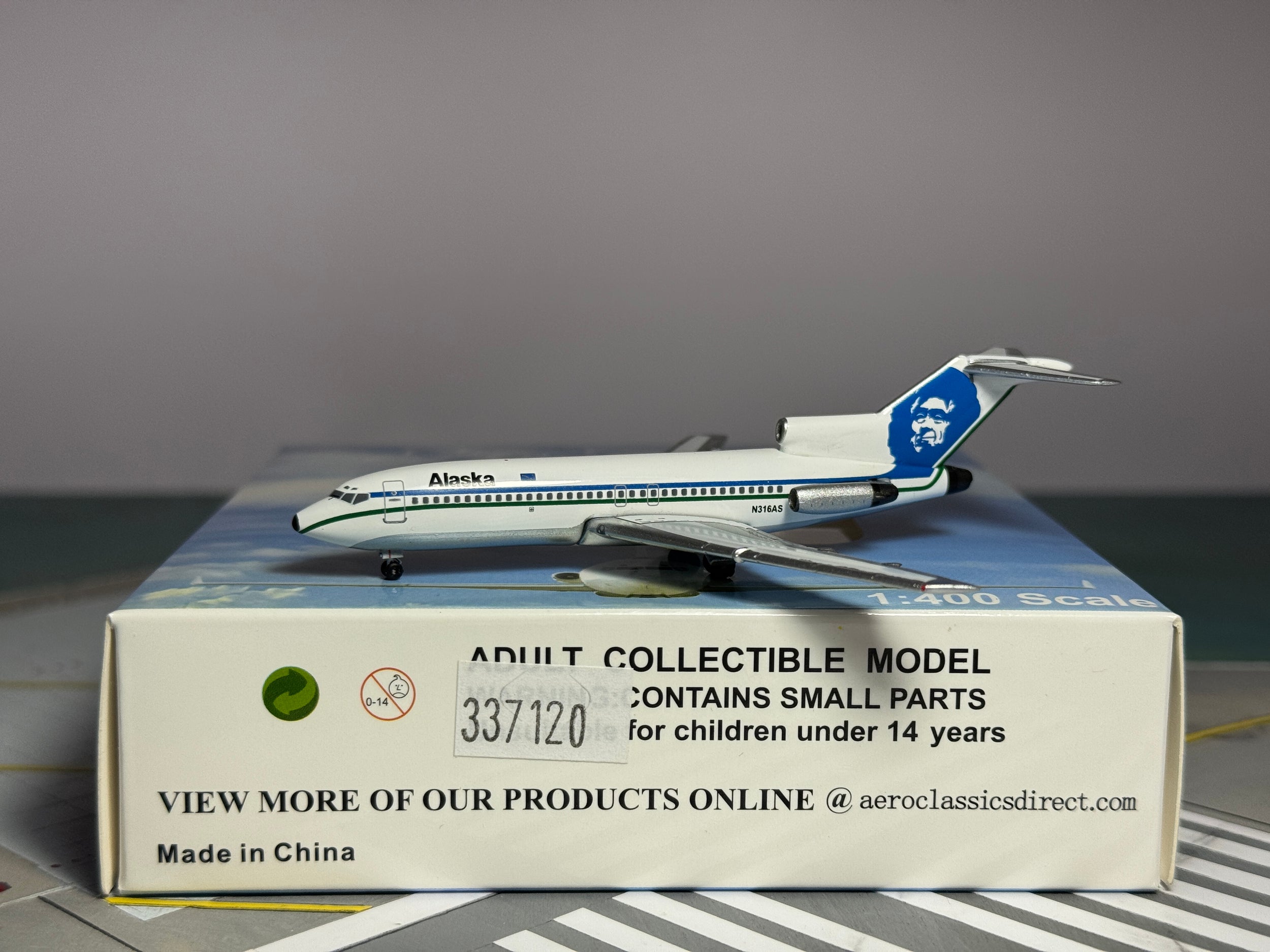 Aeroclassics 1:400 Alaska Airlines Boeing 727-100 N316AS ACN316AS
