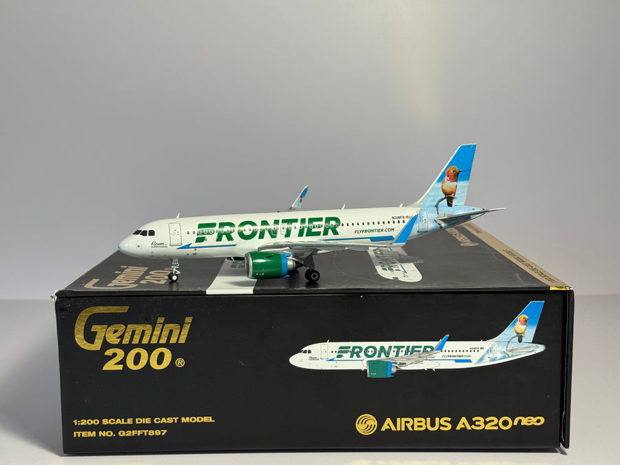 Gemini Jets 1:200 Frontier Airbus A320neo N318FR Hummingbird G2FFT897