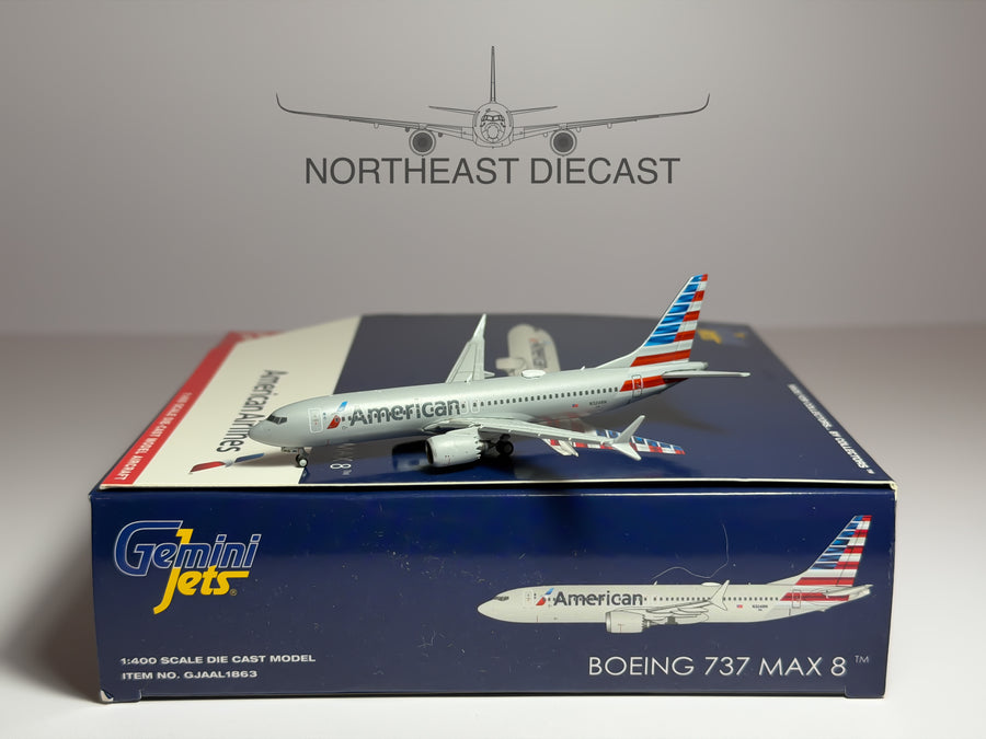 American Airlines Boeing 737 MAX 8 1:400 Gemini Jets N324RN (GJAAL1863)