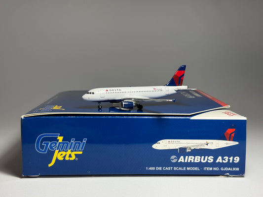 Gemini Jets 1:400 Delta Air Lines Airbus A319 N348NB SkyTeam GJDAL938
