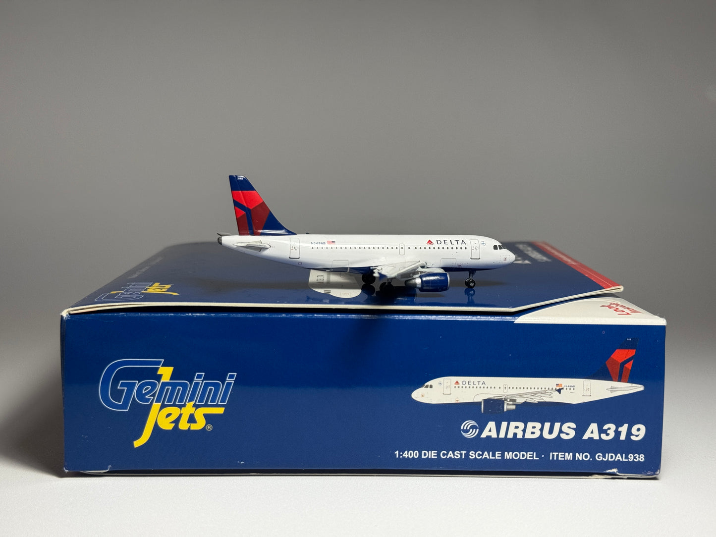 Gemini Jets 1:400 Delta Air Lines Airbus A319 N348NB SkyTeam GJDAL938