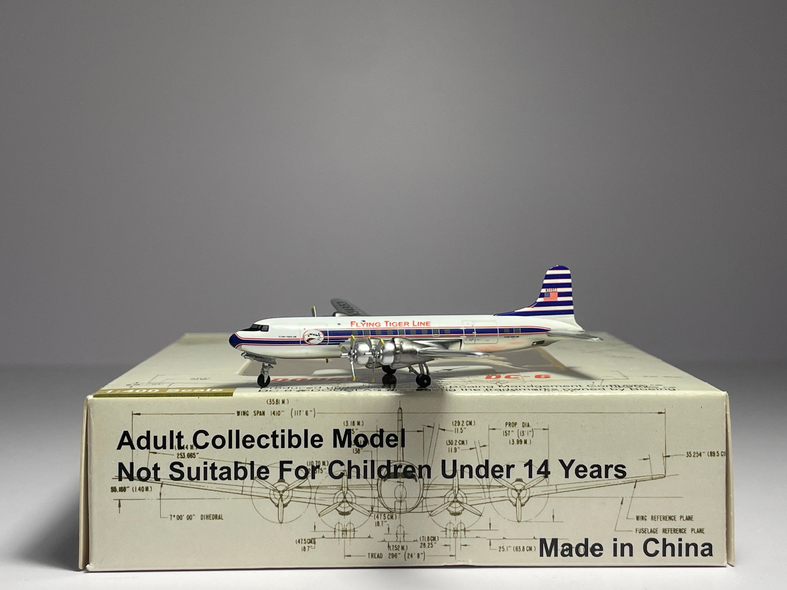 Aeroclassics 1:400 Flying Tiger Line Douglas DC-6 N34953 ACN34953